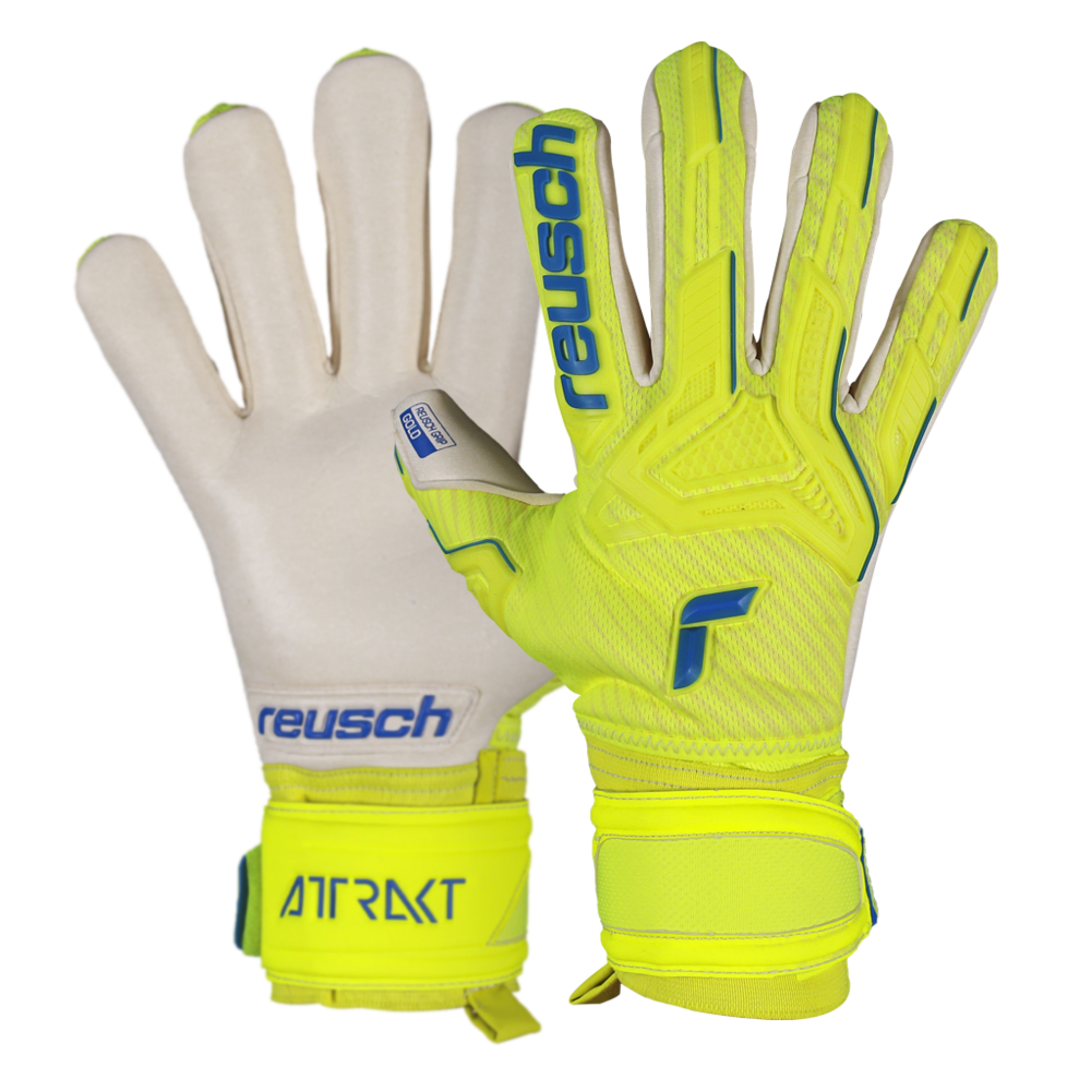 Reusch Attrakt Freegel Gold Finger Support Goalkeeper Gloves
